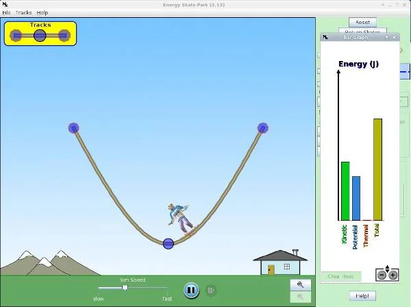 simulaciones interactivas de física - conservación de energía