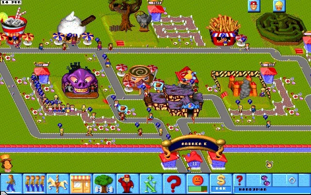 theme park juegos de administración