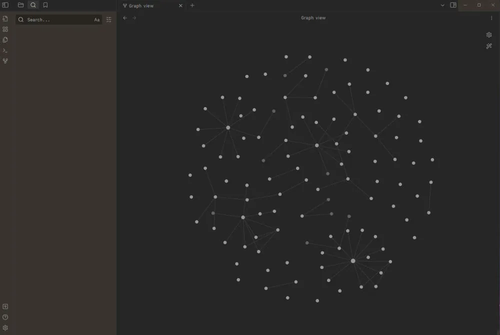 mapa de notas en obsidian