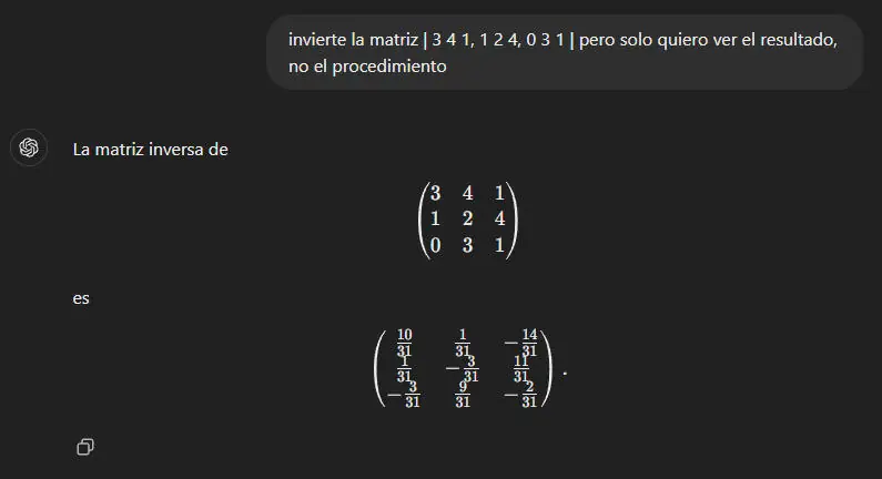 invertir matrices