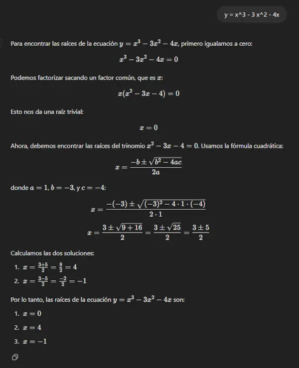 encontrar raices de ecuaciones con chatgpt